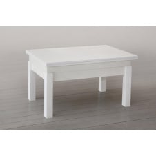 Журнально-обеденный столик-трансформер Флай белый 