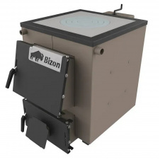 Твердопаливний котел тривалого горіння Bizon М-180П 18кВт із плитою