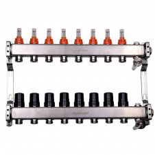 Колектор для теплої підлоги Termojet TJ-W-08 з витратомірами