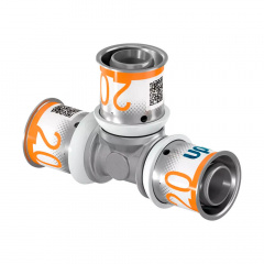 Трійник рівний Uponor S-Press PLUS латунний 20-20-20 (1070561) Днепрорудное