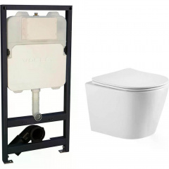 Інсталяція для унітазу Volle Master Ola 3 в 1 + унітаз Imprese Dobry Twist з сидінням Slim soft-close (c06802203+2130.000200) Стрий