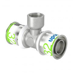 Трійник Uponor S-Press PLUS внутр. різьба 32-Rp1/2"FT-32 (1070600) Белая Церковь