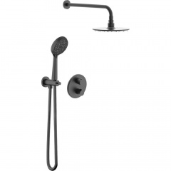 Душова система прихованого монтажу Imprese Kucera на 2 функції чорний матовий (t04803401SRC) Коростень