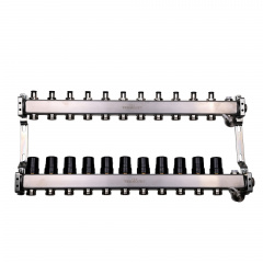 Колектор для опалення Termojet TJ-R-W-11 без витратомірів Кропива