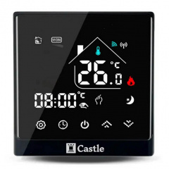 Терморегулятор програмований Castle АС8400Н WI-FI чорний Обухов