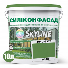 Фарба фасадна силіконова Skyline Силіконфасад 4040-G30Y (C) Тисан 10 л (2595725010) Харків