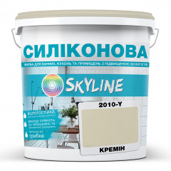Фарба силіконова для вологих приміщень Skyline 2010-Y Кремін 1 л (2589082006) Свеса