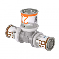 Трійник редукційний Uponor S-Press PLUS латунний 16-20-16 (1070566) Николаев