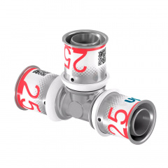 Трійник рівний Uponor S-Press PLUS латунний 25-25-25 (1070562) Краматорськ