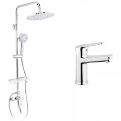 Душова система 2 в 1 Kroner Armada-C064K + змішувач Hagen-C010 (KRAC064KC010) Кам'янка-Дніпровська