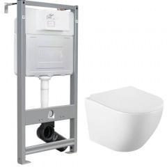 Інсталяція для унітазу Volle i-Frame i1210 3 в 1 + унітаз Volle Amadeus 2.0 vortice з сидінням (1313.001000+i1210) Чортків