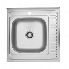 Кухонна мийка Kroner KRP Satin - 6060L (0.6 мм) (CV022823) Запоріжжя