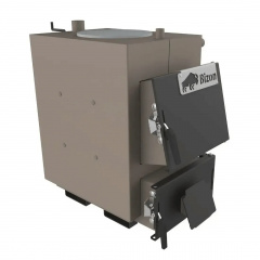 Твердопаливний котел тривалого горіння Bizon М-100П 10 кВт із плитою + комплект автоматики Мелітополь