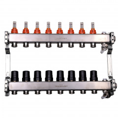 Колектор для теплої підлоги Termojet TJ-W-08 з витратомірами Киев