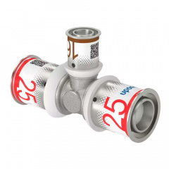 Трійник редукційний Uponor S-Press PLUS латунний 25-16-25 (1070574) Ізмаїл