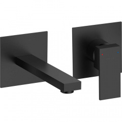 Змішувач прихованого монтажу для умивальника Volle Pardo De La Noche чорний матовий (1548.010304) Ворожба