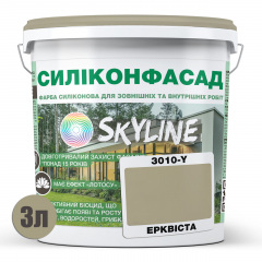 Краска фасадная силиконовая Skyline Силиконфасад 3010-Y Эрквиста 3 л (2595725004) Черновцы