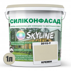 Краска фасадная силиконовая Skyline Силиконфасад 2010-Y Кремин 1 л (2595725027) Бровары