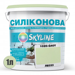 Фарба силіконова для вологих приміщень Skyline 1020-G40Y Лессі 1 л (2589082077) Полтава