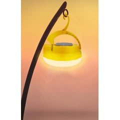 Светодиодная LED лампа-фонарь с солнечной панелью и аккумуляторами BTB 19200 mAh NG200 "Ромашка" Желтый Братское