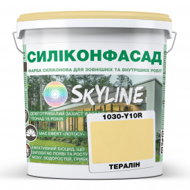 Краска фасадная силиконовая Skyline Силиконфасад 1030-Y10R Тералин 3 л (2595724977)