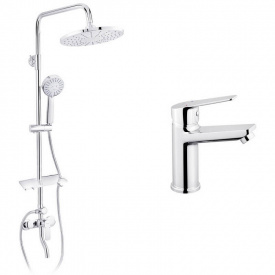 Душова система 2 в 1 Kroner Armada-C064K + змішувач Hagen-C010 (KRAC064KC010)