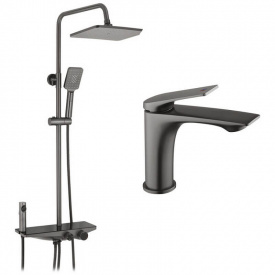 Душова система 2 в 1 Kroner Armada-GRP066 + змішувач Graz-GRP010 (KRAGRP066GRP010)