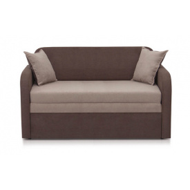 Диван-кровать раскладной Эльф-130 см двухцветный кофейно-бежевый 