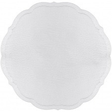 Килимки-плейсмати BonaDi Роса 38 см Сріблясто-білий 4 шт DP229881