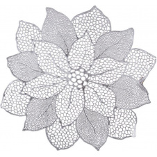 Килимки-плейсмати BonaDi Пуансеттія 42 см Сріблястий 4 шт DP229874