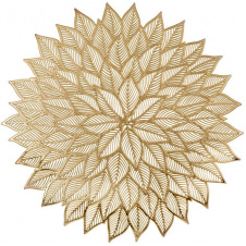 Килимки-плейсмати BonaDi Айстра 38 см Золотистий 4 шт DP229876