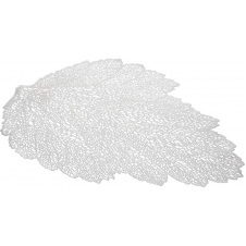 Коврики-плейсматы BonaDi Ажурный Лист 47х36 см Серебристый 4 шт DP229870