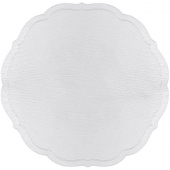 Килимки-плейсмати BonaDi Роса 38 см Сріблясто-білий 4 шт DP229881 Дрогобич