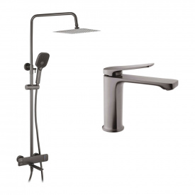 Набір 2 в 1 Kroner душова система Makon-GRP063 + змішувач Makon-GRP010