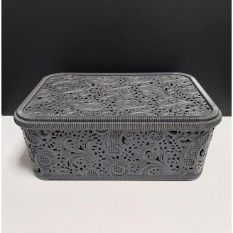 Кошик для зберігання побутових речей Elif Plastik Ажур 4,7 л