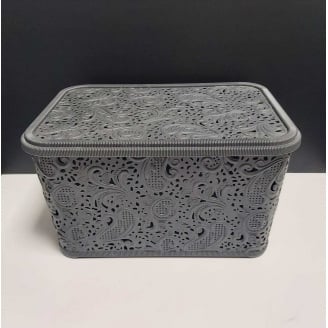 Кошик для зберігання побутових речей Elif Plastik Ажур 7,5 л