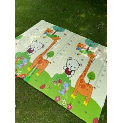 Развивающий термоковрик Mat4Baby Мишка на велосипеде/Ростомер 200х180х1см Разноцветный (SW-00000166) Новая Прага