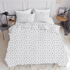 Евро пододеяльник COSAS STARSFALL Ранфорс 200х220 см Белый