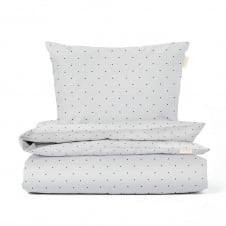 Підліткова постіль без простирадла MINI DOTS CS1 COSAS сірий 155х215 см