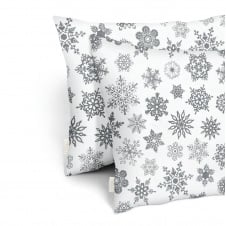 Набір наволочок COSAS SNOWFLAKES GRAY 50х70 см Сірий