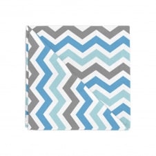 Набір серветок COSAS GREY BLUE ZIGZAG Ранфорс 30х30 см 4 шт Блакитний