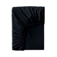 Простирадло на резинці сатин 180х200 см BLACK Cosas