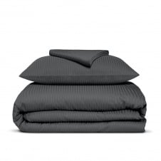 Підліткова постіль сатин з простирадлом на гумці LAVA CS1 Cosas Графіт 160х220 см