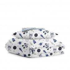 Підліткова постільна білизна WHITE SPACE COSAS Блакитний 155х215 см