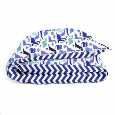 Детский пододеяльник COSAS DINO Ранфорс 110х140 см Синий