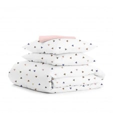 Семейная постель с простыней на резинке Delta CS5 COSAS Белый 2х160х220 см