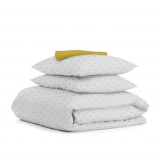 Полуторна постільна білизна Mini Dots CS9 COSAS сірий 160х220 см