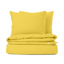 Полуторная постель без простыни Summer COSAS желтый 160х220 см