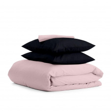 Полуторна постільна білизна Beige CS2 COSAS чорний 160х220 см