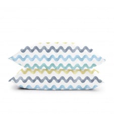 Набір наволочок COSAS COLOR WAVE Ранфорс 50х70 см Блакитний